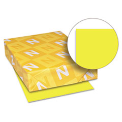 Astrobright Paper, 24Lb, 8-1/2"x11", 500/PK, Lift Off Lemon
