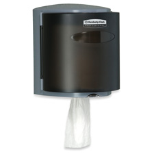 Center-Pull Towel Dispenser, Smoke/Gray