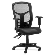 Exec High-Back Chair, Mesh, 28-1/2"x28-1/2"x45, Real Red