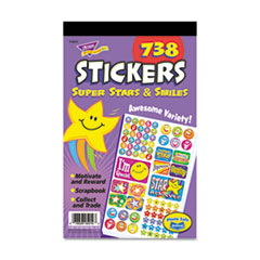 Super Stars & Smiles Stickers, 738 Stickers, 1/PD, Multi