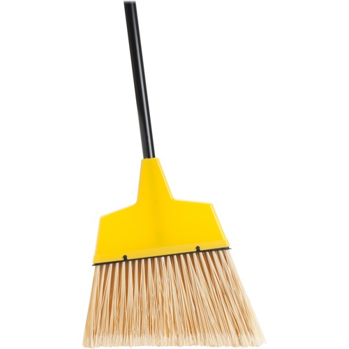 Angle Broom, High Performance Bristles, 12-1/2" W, Yellow