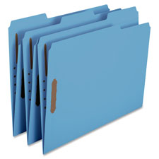 Fastener File Folder, 1/3 Cut, 50/BX, Ltr, Orange