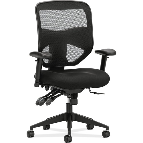 Work Chair, High Back, 30-3/4"x26"x44-1/2", Black