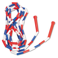 Plastic Segmented Jump Rope, 16', Red/White/Blue