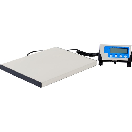 Portable Shipping Scale, LCD Display, 400lb, 15"x12", White