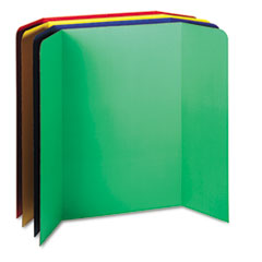 Single Walled Presentation Board,Tri-fold,48"x36",4/CT,AST