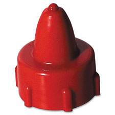 Tap N' Glue Cap, w/ Spring Loaded Stopper, Red