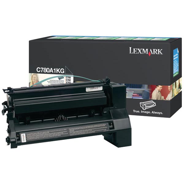 Genuine OEM Lexmark C780A1KG Black Return Program Print Cartridge