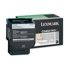 Genuine OEM Lexmark C540A1CG Cyan Return Program Toner Cartridge (1000 page yield)