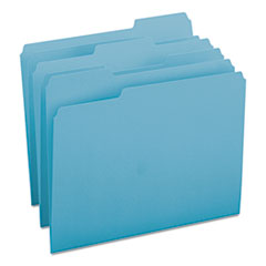 File Folder,1/3 AST 1-Ply Tab,Letter,100/BX,Teal
