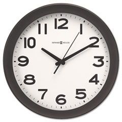 Wall Clock, Kenwick, 13.5" Diam, AA Batt Reqd, Black