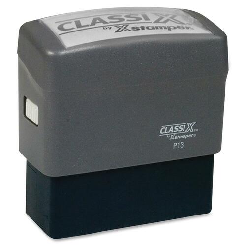 Self-Inking Message Stamp,34Char./Line,1-6 Lines,1"x2-1/2"