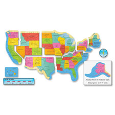 Set, Bulletin Board, United States Map, 9, MI