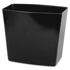 Waste Container,20 qt. Capacity,13-5/8"x8-1/2"x12-3/4",Black