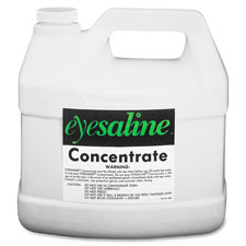 Eyewash Saline Concentrate, 180 oz, 4/CT, Clear