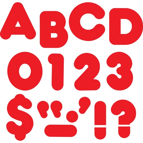 Casual Style 2" Ready Letters, Red
