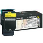 Genuine OEM Lexmark C540H2YG High Yield Yellow Toner Cartridge (2500 page yield)
