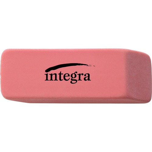 Pencil Eraser, Beveled End, Medium, 4/5"x2"x2/5", Pink