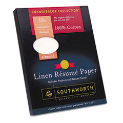Resume Paper, Linen, 32 lb, 8-1/2"x11", 100/BX, Almond