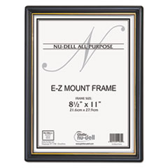 Mount Plastic Wall Frame, 8-1/2"x11", Black