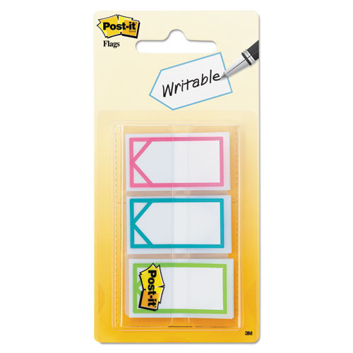 Post-it Arrow Flags,Removable,1"x1.7",60/PK,AST Bright