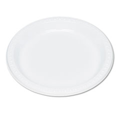 Plastic Plates, 9", 125/PK, White