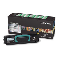 Genuine OEM Lexmark E352H11A High Yield Black Return Program Toner Cartridge