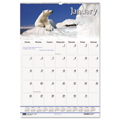 Wall Calendar,Wildlife,12-Mth,Jan-Dec,Wire Bound,12"x16-1/2"
