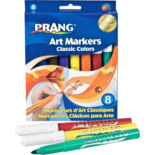 Art Markers, Bullet Tip, Non-Toxic, 8/ST, Assorted