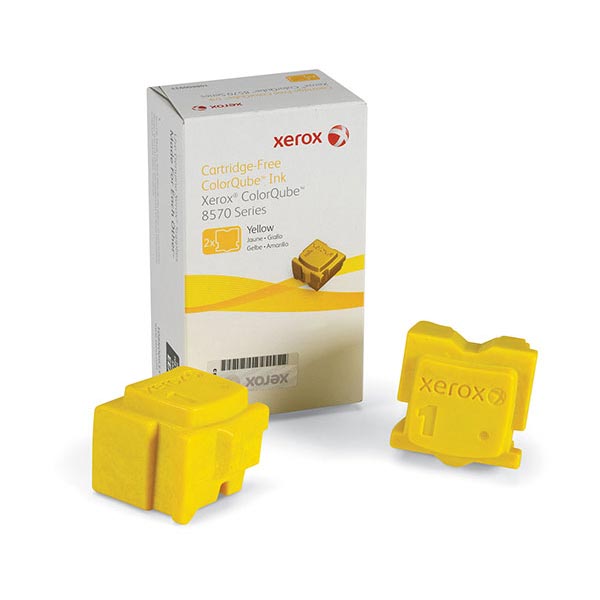 Genuine OEM Xerox 108R00928 Yellow Solid Ink Sticks (2 pk) (4,400 page yield)