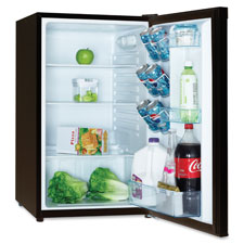 Refrigerator, 4.3CF Cap, Energy Star Compliant, Black