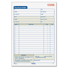 Purchase Order Form, 3-Part, 5-9/16"x8-7/16"