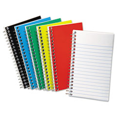 Memo Notebook, Side Spiral, Ruled Narrow 50 Shts, 5"x3", Ast