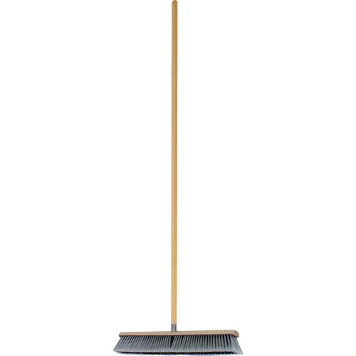 Floor Sweep w/ Handle, 24"W,Heavy-Duty, 1-1/8"x60"handle