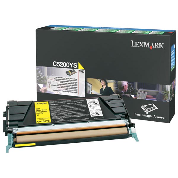 Genuine OEM Lexmark C5200YS Yellow Return Program Toner Cartridge
