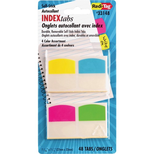 Index Flags, 1-1/16" x 1-1/4", Assorted