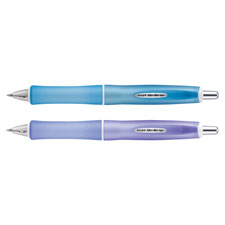 Retract Gel Pen, 1.0mm, Frosted Purple Barrel/BK Ink