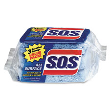 Scrubber Sponges, All Surface, 2-1/2"x4-1/2", 12EA/CT, BE