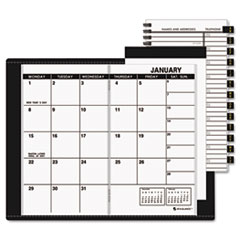 Monthly Pocket Planner,13 Months,Jan-Jan,3-1/2"x6-1/8",BK