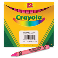 Bulk Crayons, 12/BX, Pink