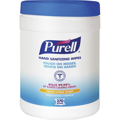 Purell Sanitizing Wipes, 270/Tub, White