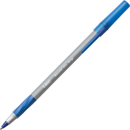 Round Stic Pen,Comfort Grip,Nonrefill,Med Pt,BE Ink