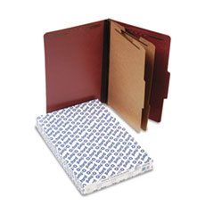 Classification Folders, 2 Dividers, Legal, 10/BX, Brick RD