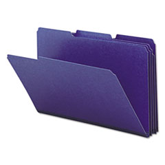 Tab Folders,1"Exp,1/3 AST Cut, 9-12/"H, Legal, 25/BX, D.Blue