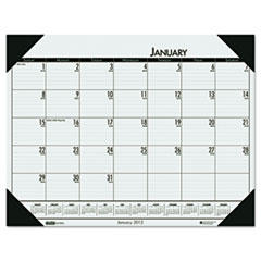 Desk Pad, 12 Month, Jan-Dec, 22"x17", Green