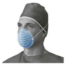Surgical Cone Style Face Mask, 50/BX, Blue