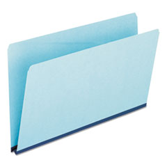 Tab Folders, Straight Cut, 9-1/2"H, Legal-Size, 25/X, Blue