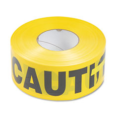 Caution Barricade Tape,Help Prevent Accidents,3"x1000',YW
