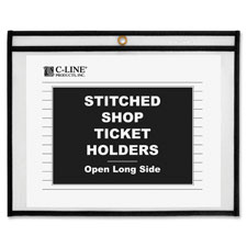 Shop Ticket Holders, Stitched, Horz-8-1/2"x11", 25/BX, CL