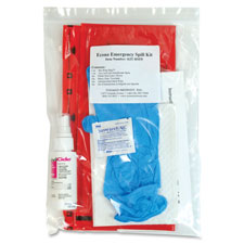 Emergency Spill Kit, BioWipe Bag, f/Bio Spills, Zip-Lock